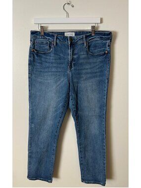 Dear John Blaire Straight Jeans | Medium Wash | Stretch Denim | 32